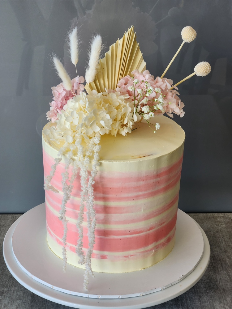 Baptism Cake Pink
